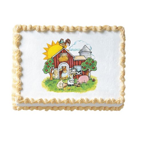 Farm Animals Cakes - 1 Do-It-Yourself Edible Cake Art by Decopac