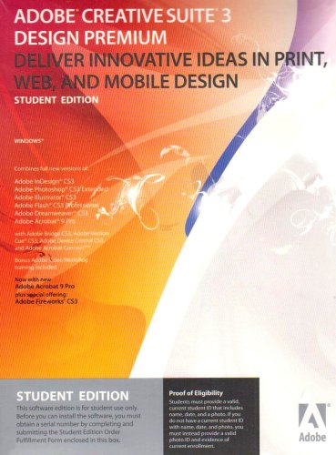 Adobe Creative Suite 3.3 Design Premium, Student Edition (PC)
