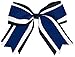 chassé Jumbo 3 Color Hair Bow Navy