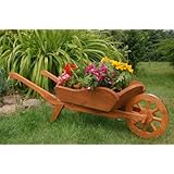V&eacute;lo porte plante d&eacute;coratif jardini&egrave;re en bois et fer forg&eacute; pour