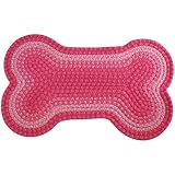 PINK - Bone Shaped Knit Rug / Placemat