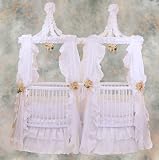 Little Miss Liberty 92-1TW Duetta Round Crib Mate Twin Round Crib Finish: Natural Wood