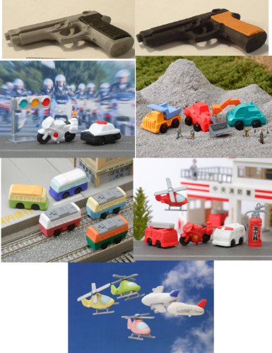 Iwako Japanese Erasers: Vehicle+ Collection (23pcs)