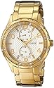 GUESS Women's U0442L2 Mid-Size Gold-Tone Multi-Function Watch