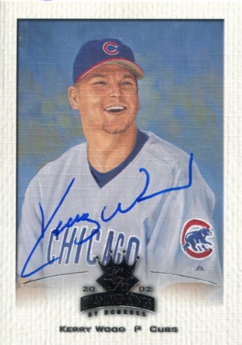 Kerry Wood Autographed/Hand Signed 2002 Donruss No.95 Chicago Cubs Baseball Card