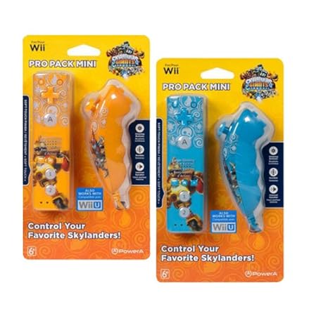 Nintendo Wii - Paquete Pro Mini Mandos Skylanders (Mando + Nunchuck)