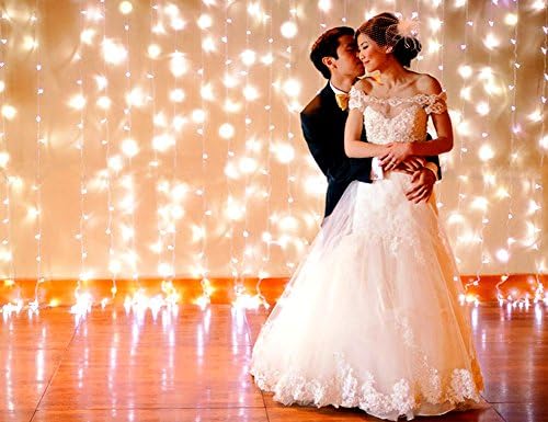 Romanlights Led Decorative String Lights Wedding Lights with 100 Bright White LED Beads Nice Home and Garden Starry String Lights Party Lights with 8 Flash Settings