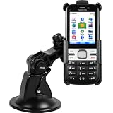 mumbi Nokia C5-00 Zubehör: Autohalterung Nokia C5 KFZ Halterung / neigbar + schwenkbar / VibrationsFREI / 90° QUERBetrieb möglich