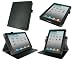 rooCASE Dual-Axis Genuine (Black) Leather Case for 4th Generation iPad with Retina Display / the new iPad 3rd / Apple iPad 2 (Automatically Wakes and Puts the iPad to Sleep)