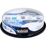 Infiniti Professional Printable BD-R Blu-Ray 25GB Cakebox (10pk)