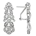 14K White Gold 3/4 ctw Diamond Clip Earrings