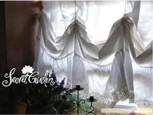 Amazon.com - Vintage Battenburg Adjustable BAlloon Shade ...