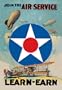 Buyenlarge 01018-5CG12 Join the Air Service - Learn & Earn 12x18 Giclee on canvas