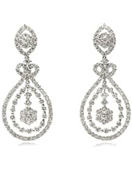 Diamond 18k White Gold Dangle Earrings