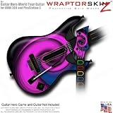Alecias Swirl 01 Purple Skin fits Band Hero, Guitar Hero 5 & World Tour Guitars for XBOX 360 & PS3 (