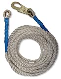 FallTech 7150 50-Foot Vertical Lifeline with Snap Hook and Thimble End