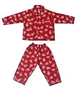 Boys Girls Pajamas Red Penguins Cotton Knit