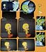 Automotive : 9PC Tweety Bird Cage Front Rear Floor Mats, Seat Covers, Steering Wheel Cover, CD Sun Visor & Key Chain