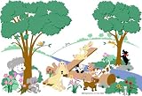 Large Puppy Playground Paint by Number Wall Mural Large Puppy Playground Paint by Number Wall Mural
