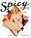Spicy Stories Enter The Blond Vintage Classic PinUp Girl Retro Cover Art MOUSE PAD