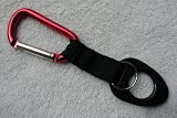 Water Bottle Holder With Red Aluminum Carabiner