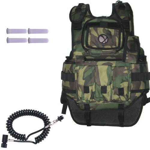 Gen-X Tactical Paintball Vest Scenario Combo - Desert Digital Camo