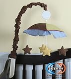 GEENNY Musical Mobile For Boutique Airplane Aviator 13 PCS Crib Bedding Set ....