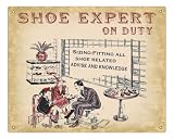 Gift Shoes boots store sign / vintage retro wall decor