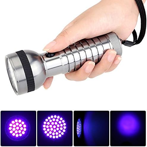Portable Handy 2 Modes 41 UV LED Flashlight Blacklight Ultraviolet Purple Light Torch Lamp Money Stain Detector