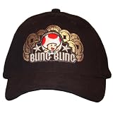 Nintendo Video Games Wii Hat - Bling Bling Toad Mushroom Flex Fit Cap