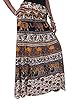 Indian Long Wrapskirt Hand Blok Printed Cotton Bohemian Wrap Around Skirt Dress