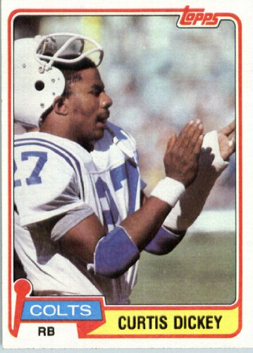 1981 Topps # 446 Curtis Dickey Baltimore Colts Football Card - In Protective Screwdown Display Case!