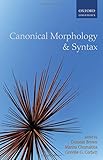 Canonical morphology and syntax