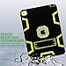 iPad Mini 3 Case,iPad Mini 2 Case,iPad Mini Case,TIANLI(TM) ArmorBox [Three Layer] Convertible [Heavy Duty] Rugged Hybrid Protective with Kickstand Case for iPad Mini 3/2,Black/Yellow