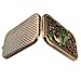 Ivenf Antique Vintage Square Compact Purse Mirror Wedding/Christmas/Birthday Gift, Peacock King Closed Tail, Rose Copper
