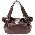 Parinda Sunflower Faux Leather Tote - Mocca
