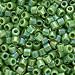 Miyuki Delica Seed Beads 10/0 Opaque Green AB DBM0163 8 Grams
