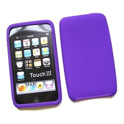 Apple iPod Touch 2nd & 3rd Generation Soft Silicone Skin Protective Cover Purple