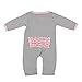 Hudson Baby Ruffle Union Suit - Pink and Black Stripe