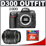 Nikon D300 Digital SLR Camera + Nikon 18-55mm DX VR Zoom Lens + 8GB Card (Camera & Lens Refurbished by Nikon U.S.A.)