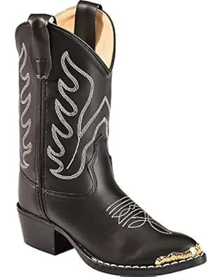 cowboy boots metal toe tips