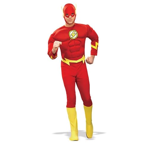 Rubies Costume Dc Heroes and Villains Collection Deluxe Muscle Chest Flash Costume