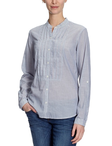 Eddie Bauer Damen Bluse, gestreift 21201968, Gr. 40/42 (M), Blau (Hellblau gestreift) Preisvergleich