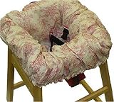 Cuter Than A Ducks Butt Shopping Cart Cover Pink Toile Central Park Theme | Grocery Cart Cover