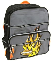 Harley Davidson Backpack Travel Bag W/ Flames Logo