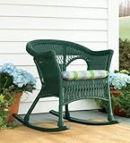 IMAGE OF Value-Priced Outdoor Wicker Rocker in White