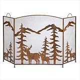 Rustic Fireplace Screen