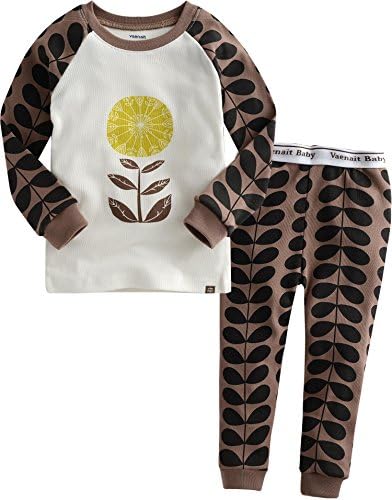 Vaenait Baby Kids Girls Sleepwear Pajama Top Bottom 2 Pieces Set Leaf L
