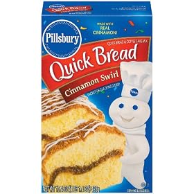 Pillsbury Quick Bread, Cinnamon Swirl, 17.4 oz (Pack of 12)