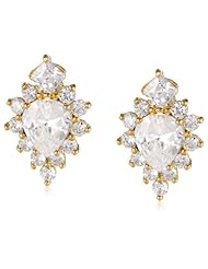 nOir Diamond Shaped Cubic Zirconia Earrings